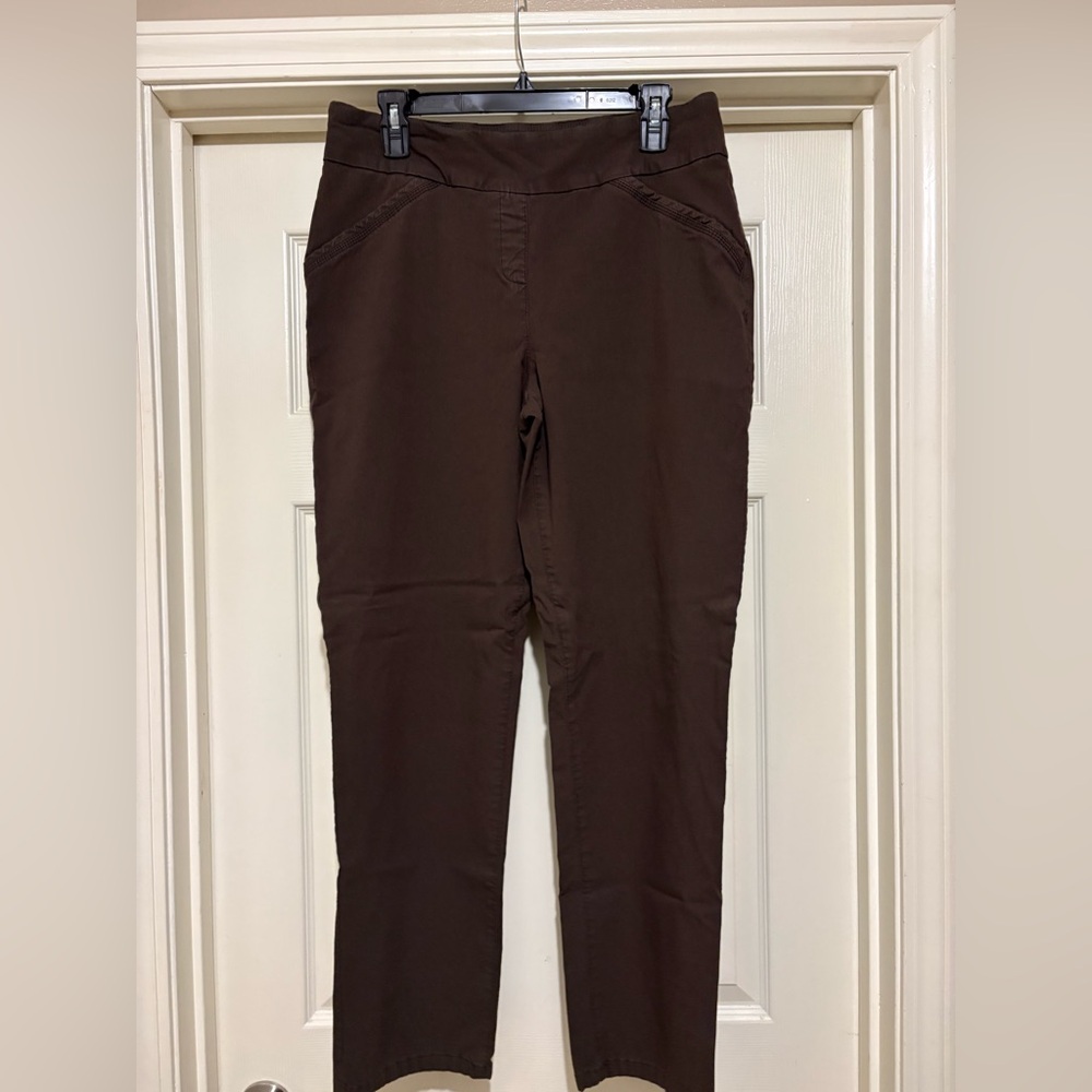 Kim Rogers Dark Brown Pull On Pants